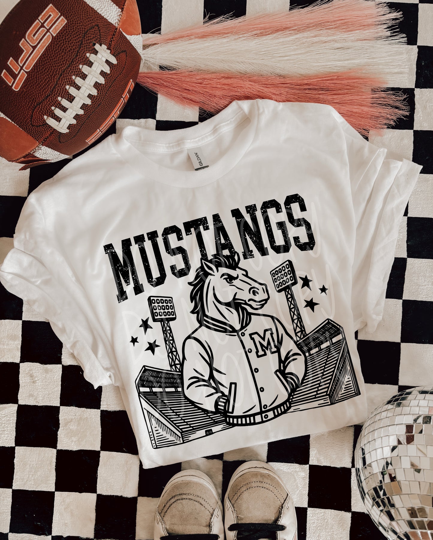 Letterman Jacket with mascot - ADULT SHIRT *add mascot & shirt color wanted in the notes box at checkout. PHDD.25