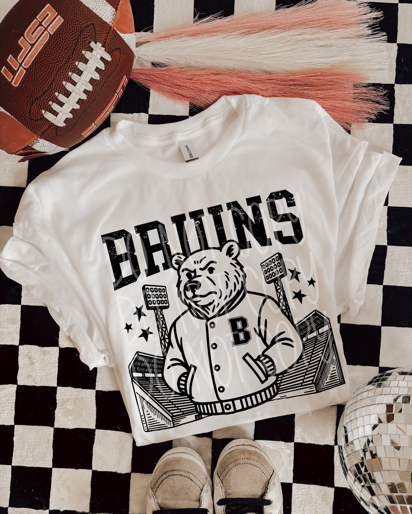 Letterman Jacket with mascot - ADULT SHIRT *add mascot & shirt color wanted in the notes box at checkout. PHDD.25