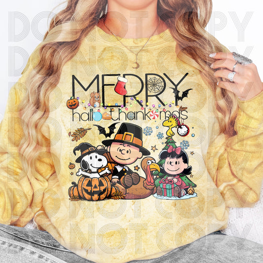 Merry Hallo-Thank-Mas Charlie Snoopy Style - SHIRT RHD.24