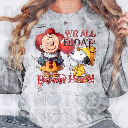 We all Float Down Here Charlie Snoopy Style - SHIRT SSD.24