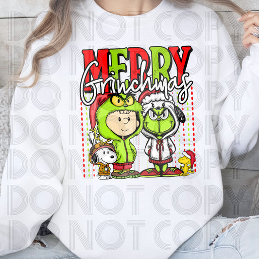 Merry Grinchmas Charlie Snoopy Style - SHIRT SSD.24