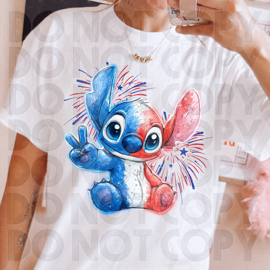 Patriotic 4th of July St*tch - KIDS SHIRT RHD.25