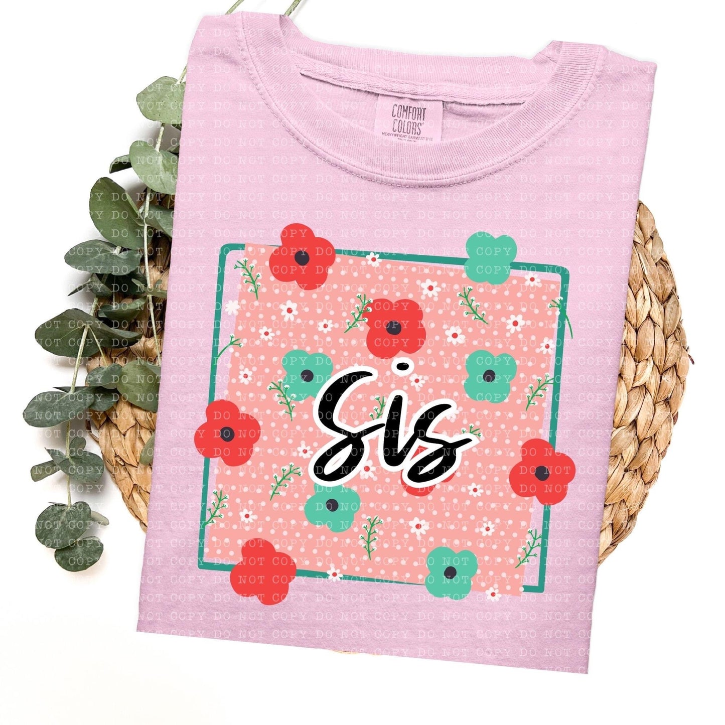 Floral Mom Grandma title names-SHIRT