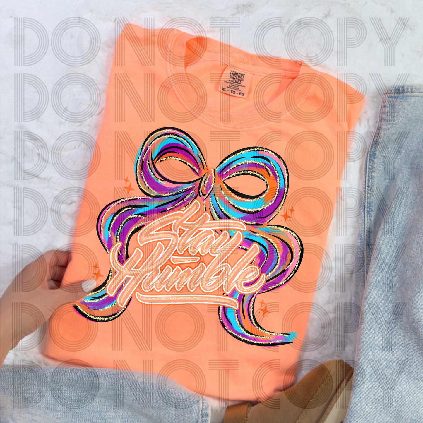 Bow Stay Humble - Shirt *indicate in note section color bow