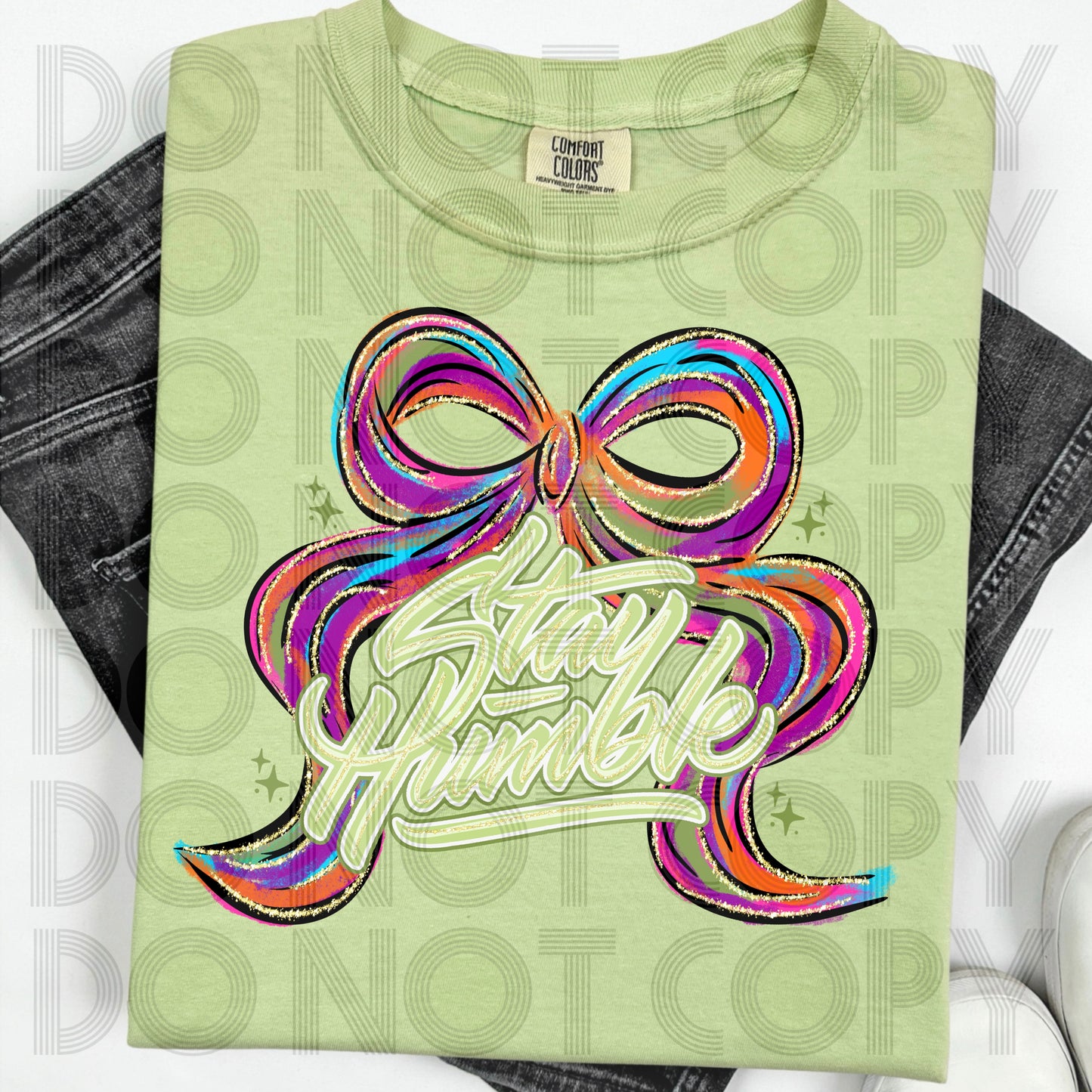 Bow Stay Humble - Shirt *indicate in note section color bow