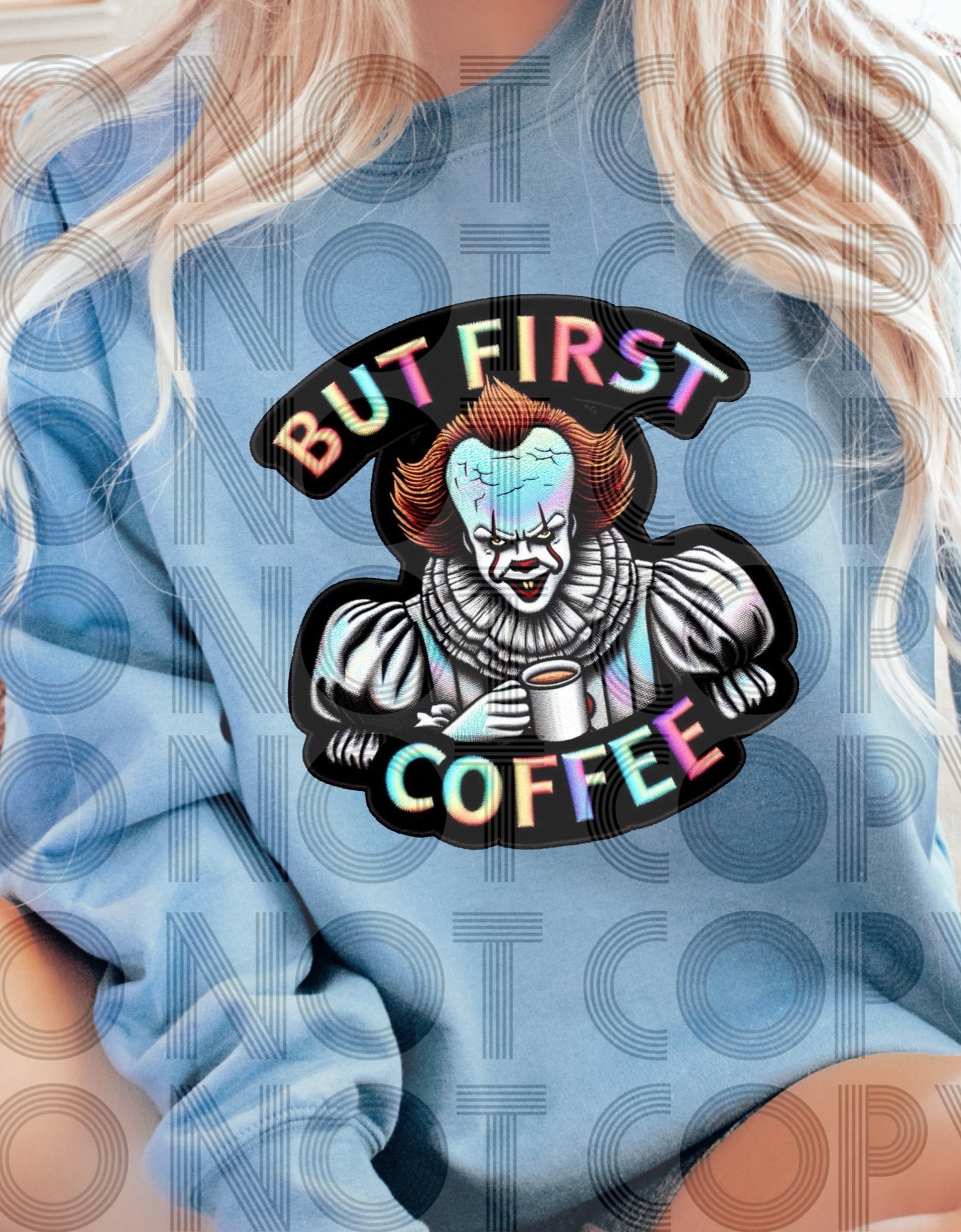 But First Coffee Horror Characters - SHIRT RHD.24 *indicate in note section which design