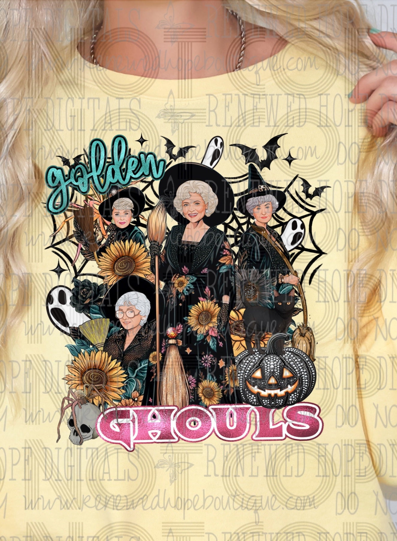 Golden Ghouls Faux Rhinestone - SHIRT RHD.24