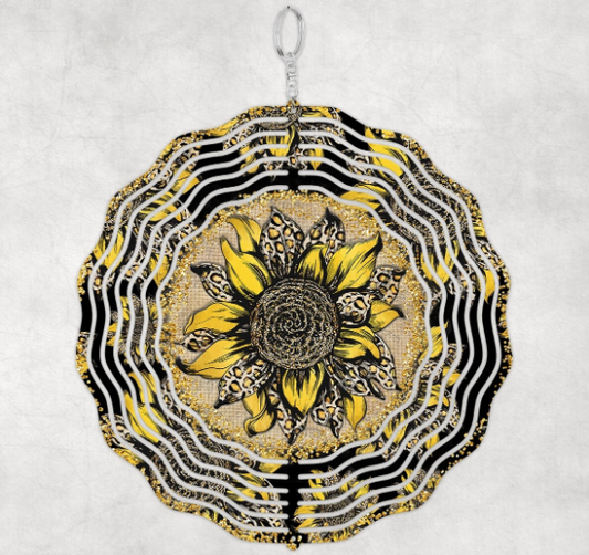 Leopard Sunflower - Wind Spinner SSA