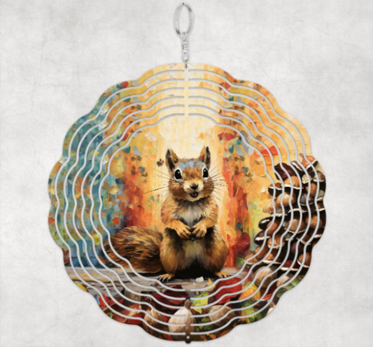 Painted Squirrel - Wind Spinner SSA