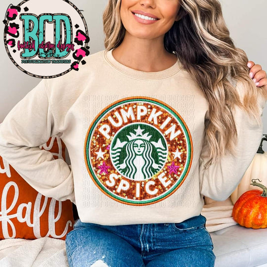 Pumpkin Spice Faux Glitter- SHIRT CCD