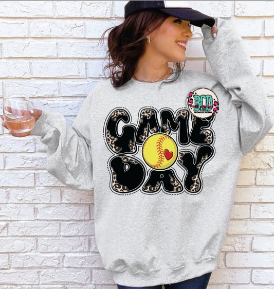 Game Day Leopard Softball - SHIRT