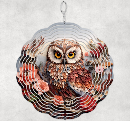 Quilled Paper Owl - Wind Spinner SSA