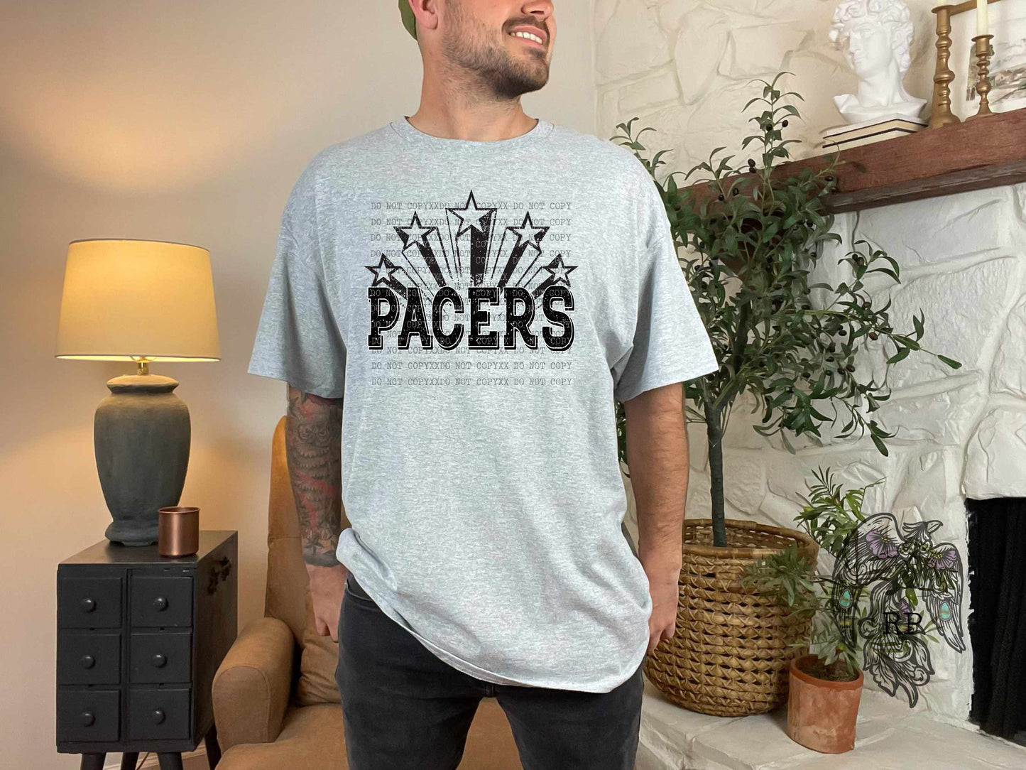 Enid Pacers Retro Stars- Shirt *comment shirt & design color in note box