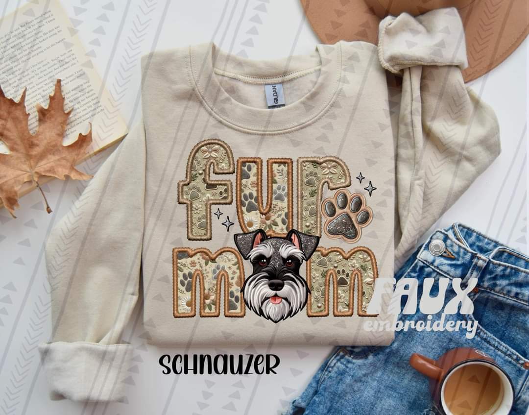 Fur Mom Schnauzer Dog-SHIRT