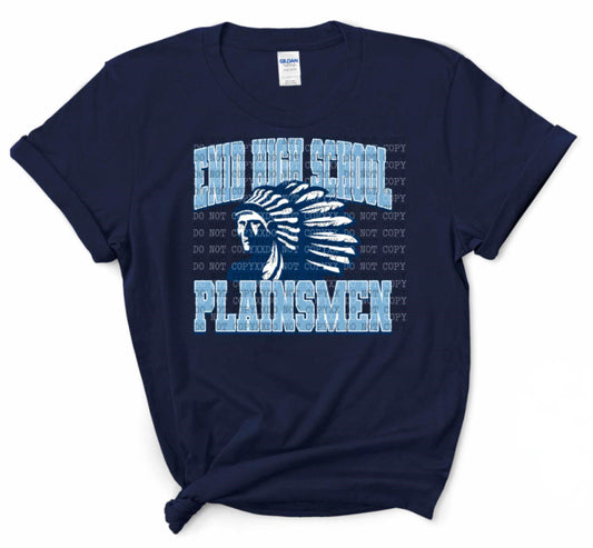 Enid Plainsmen Varsity - Shirt *comment shirt color in note box