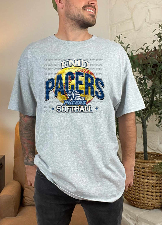 Enid Pacers Vintage Softball - Shirt *comment shirt color in note box