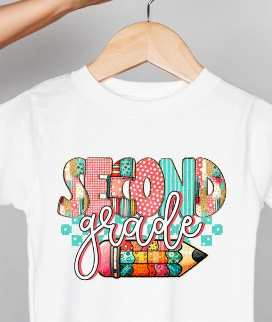 Whimsy School Grade Pre School - 6th - KIDS SHIRT DWS25 *add grade in note section