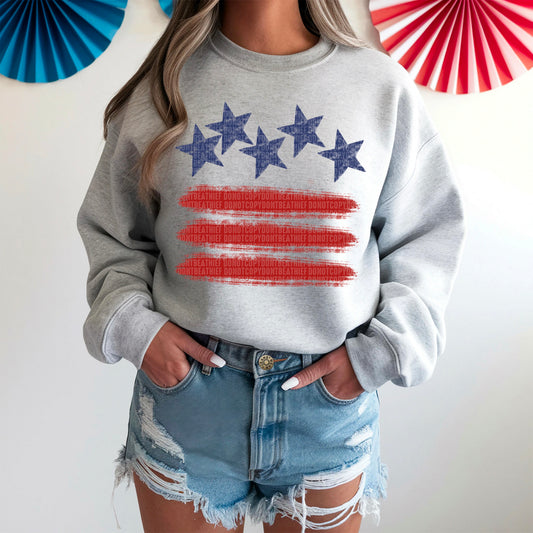 Stars and Stripes - SHIRT SDD.26. *Add color of shirt wanted in notes box.