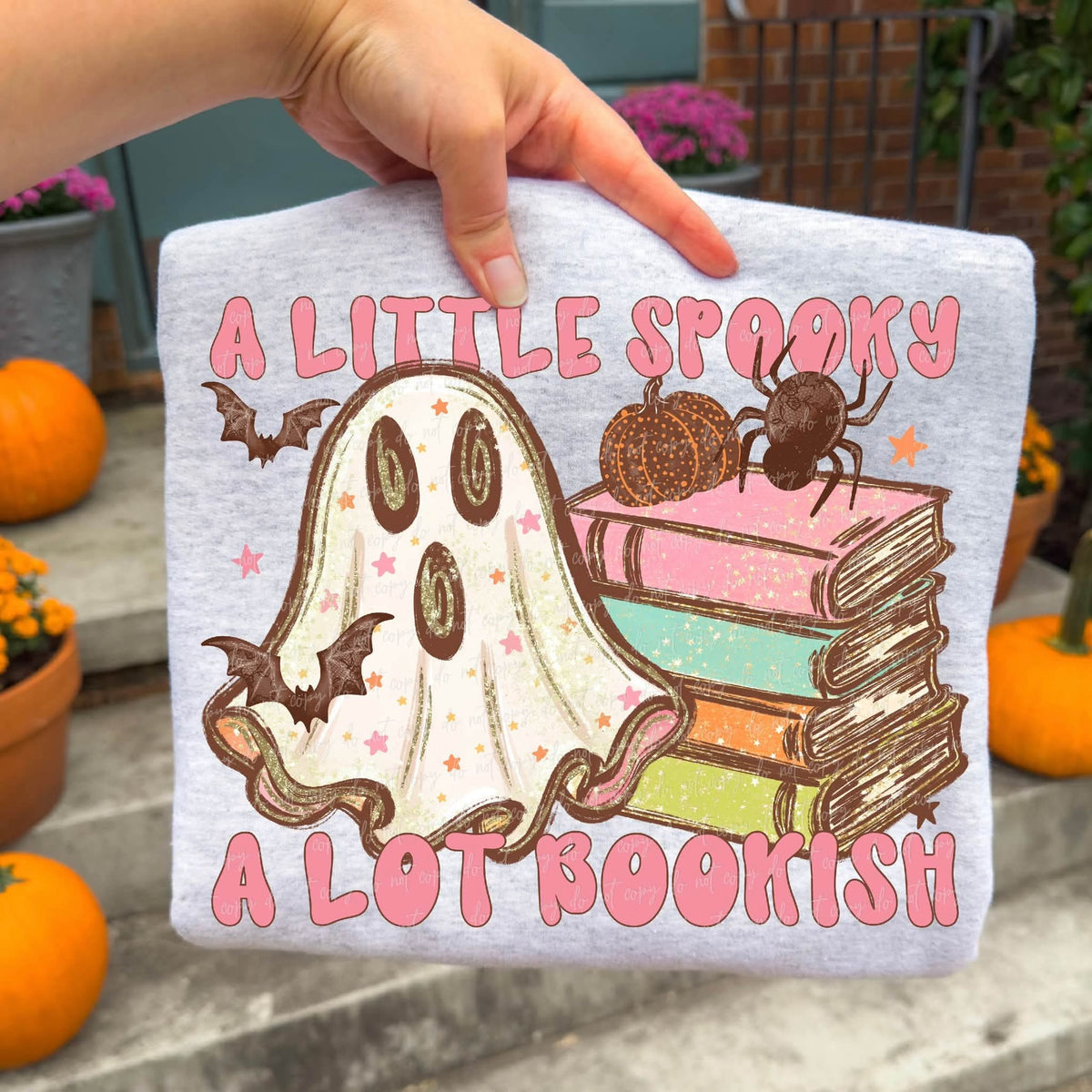 A Little Spooky A Lot Bookish - SHIRT VD.26   *add color of shirt you want in note box when checking out