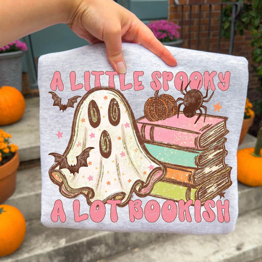 A Little Spooky A Lot Bookish - SHIRT VD.26   *add color of shirt you want in note box when checking out