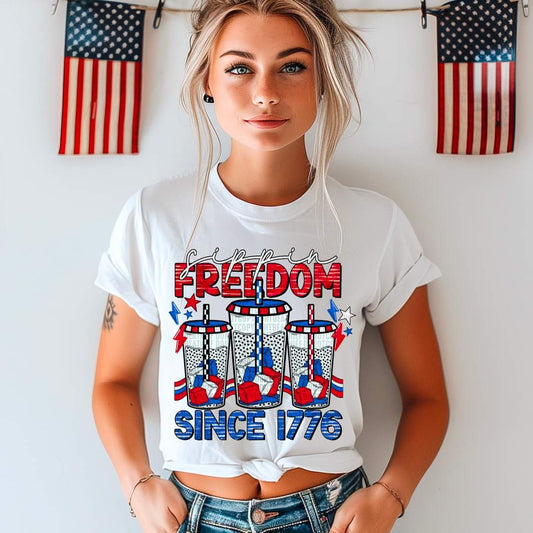 Sippin Freedom Since 1776-SHIRT