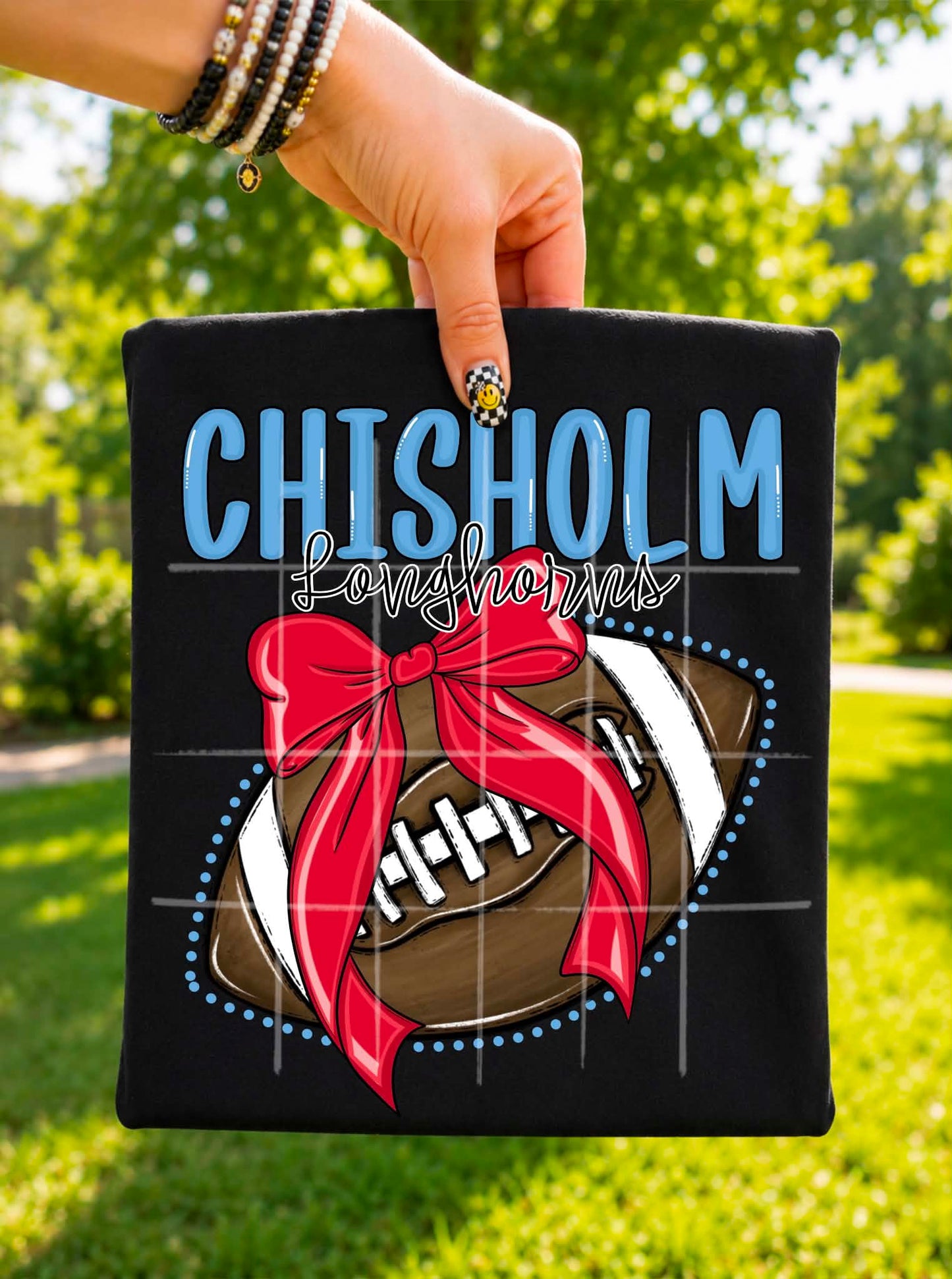 Chisholm Longhorns Football - Shirt *comment shirt color in note box