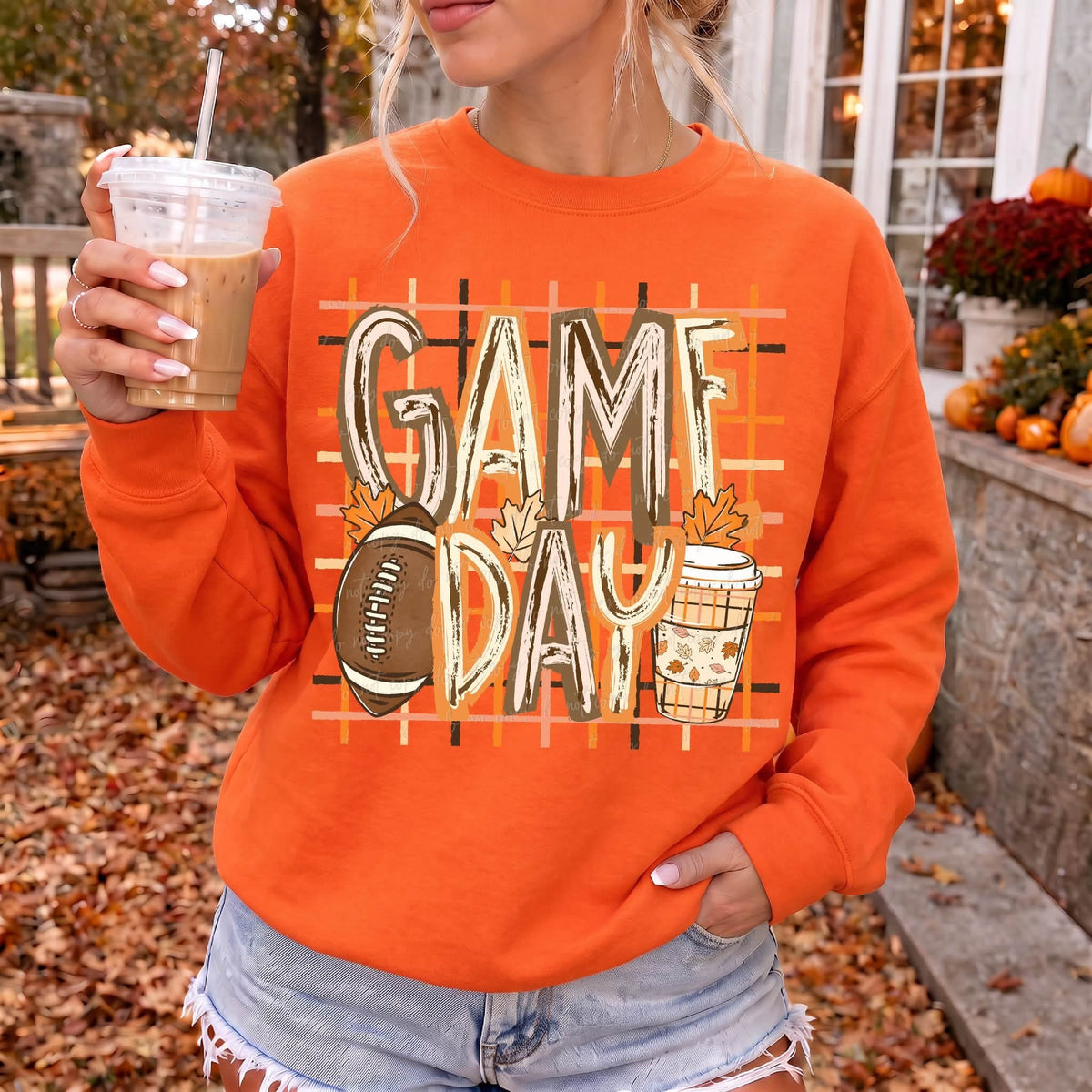 Game Day Football - SHIRT VD.26.  *add color of shirt you want in note box when checking out