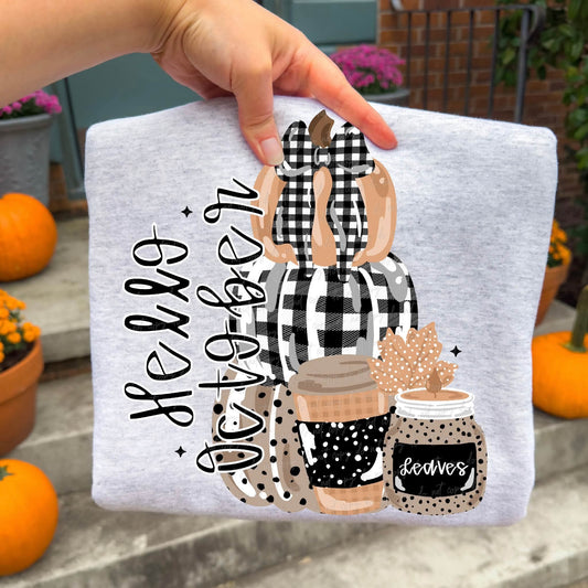 Hello October - SHIRT VD.26  *add color of shirt you want in note box when checking out