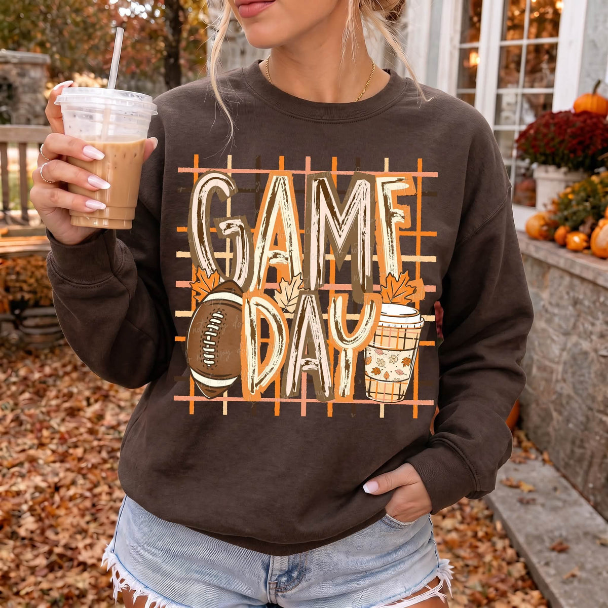 Game Day Football - SHIRT VD.26.  *add color of shirt you want in note box when checking out