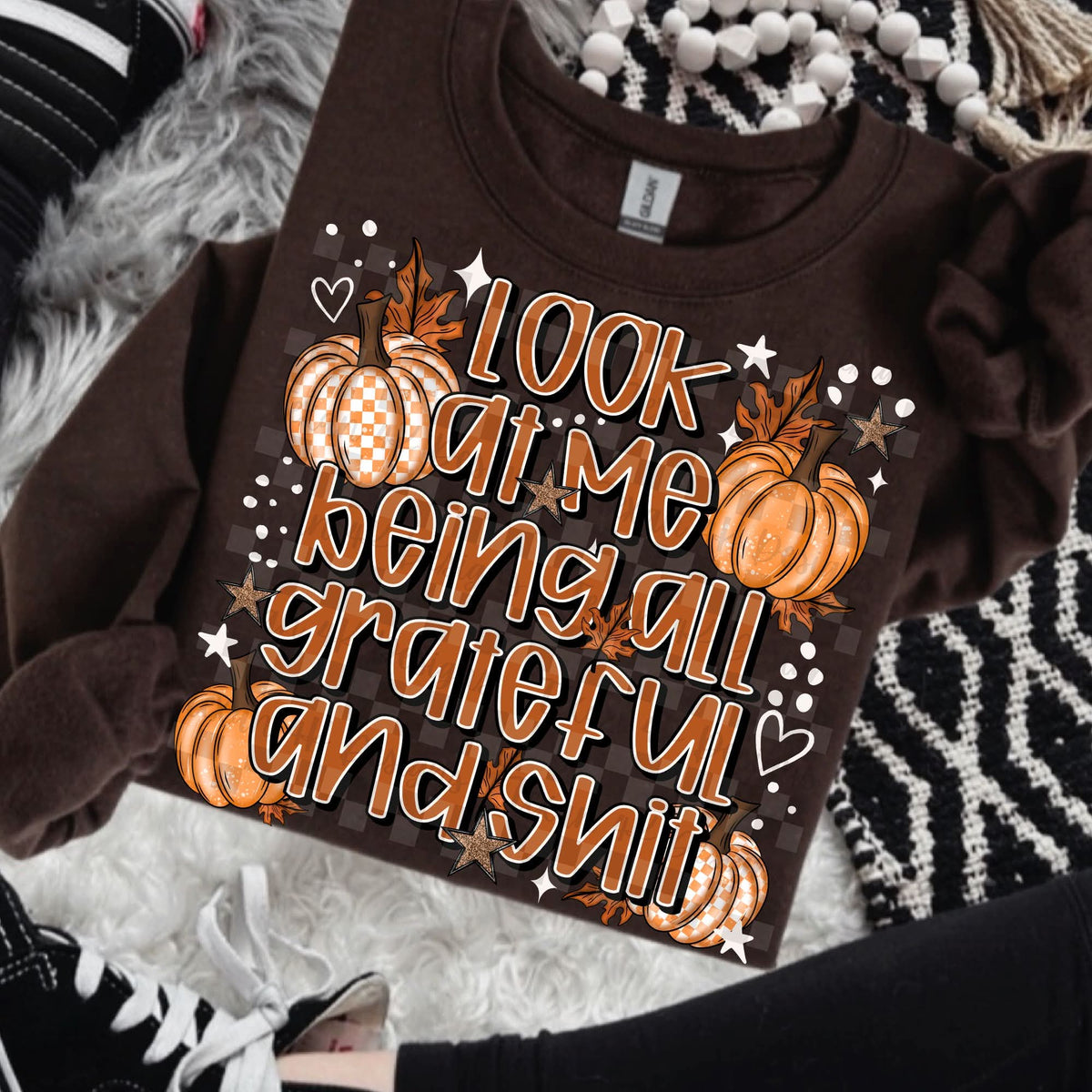 Look At Me Being All Grateful  And Shit - SHIRT  *add color of shirt you want in note box when checking out