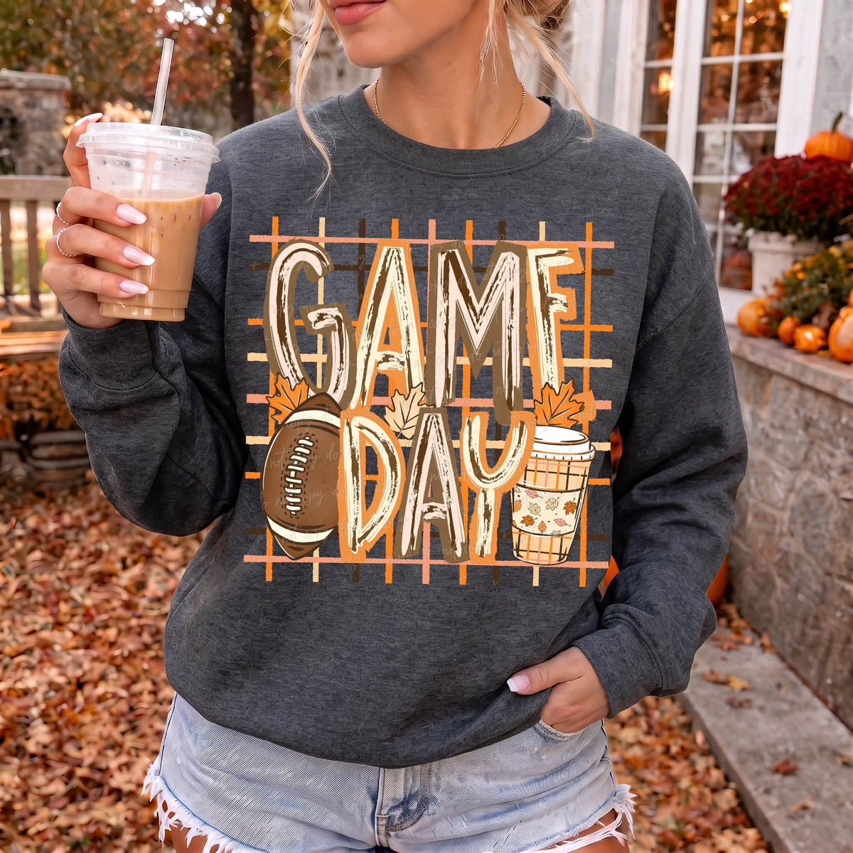 Game Day Football - SHIRT VD.26.  *add color of shirt you want in note box when checking out