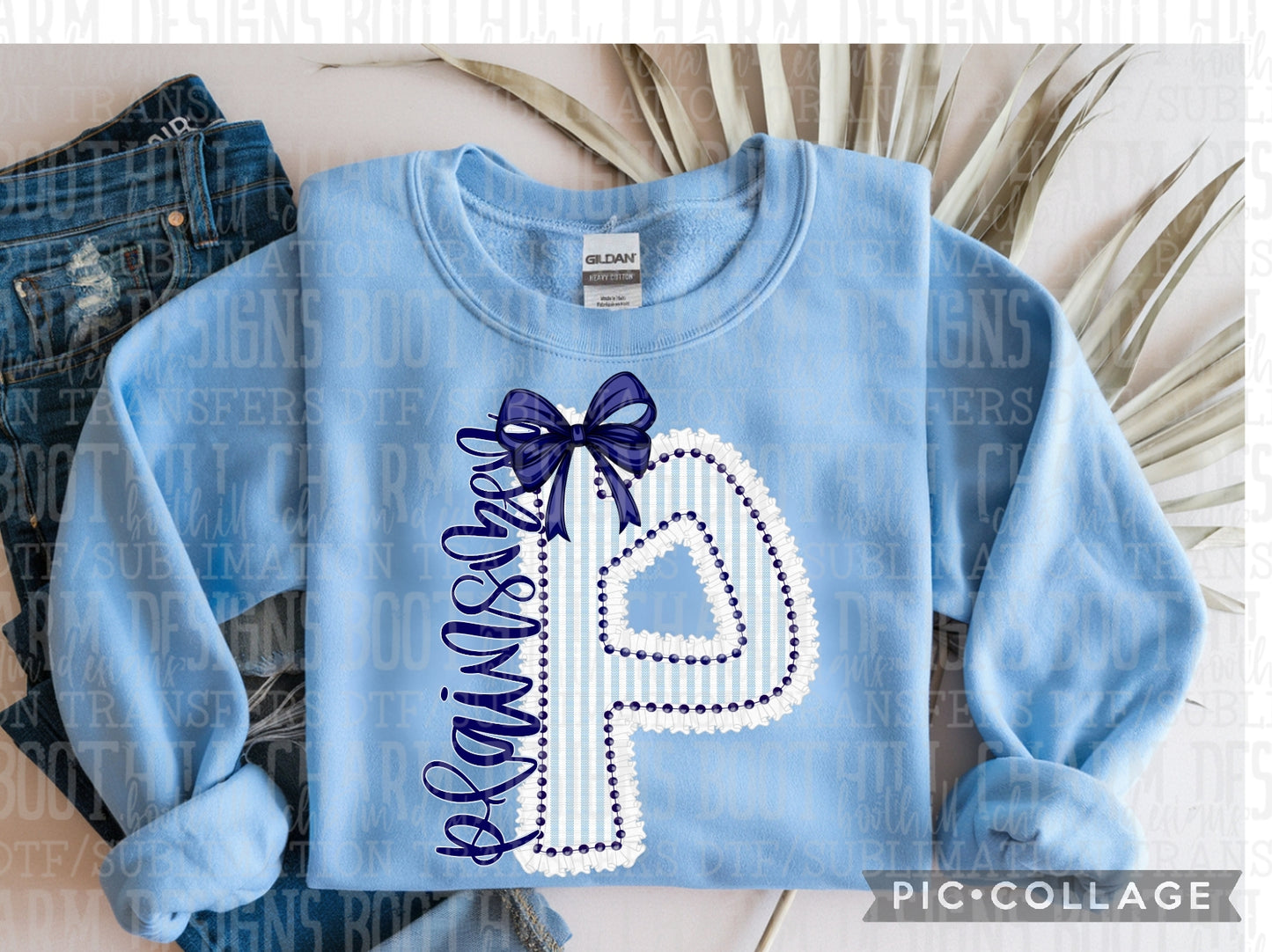 Plainsmen Blue with Bow - Shirt *comment shirt color in note box