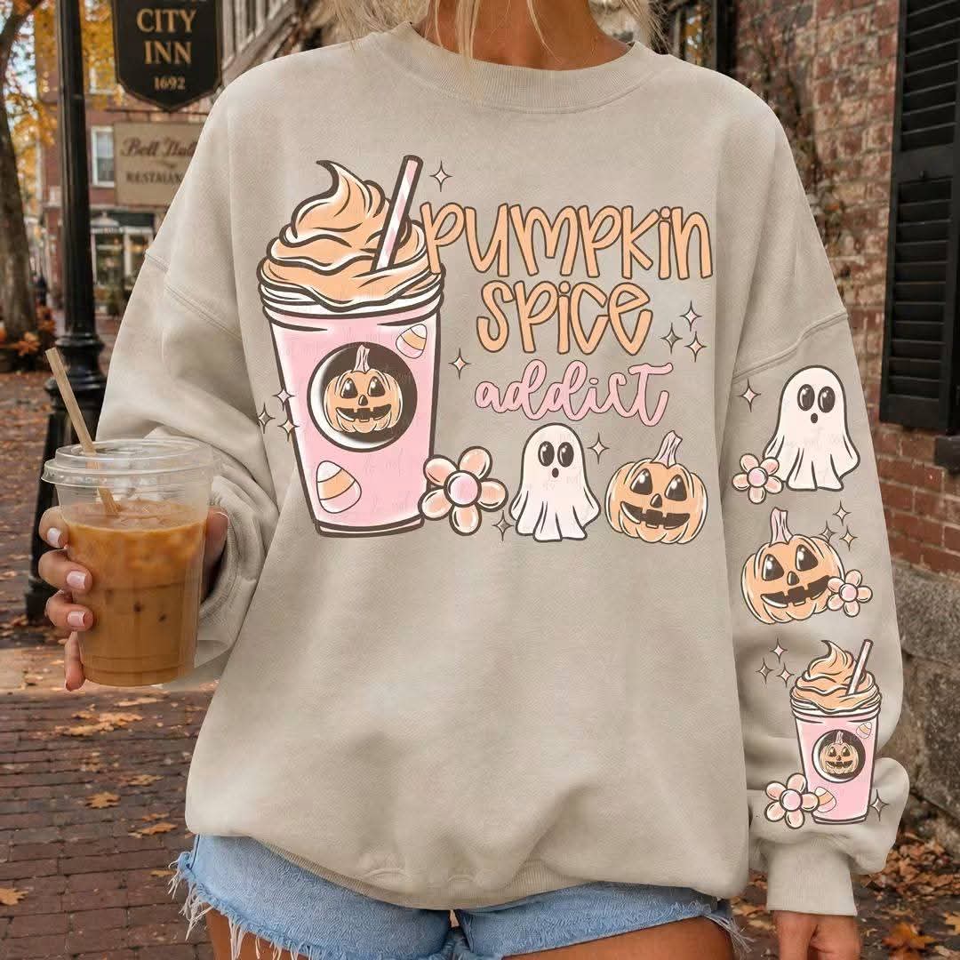 Pumpkin Spice Addict - SHIRT VD.26  *add color of shirt you want in note box when checking out
