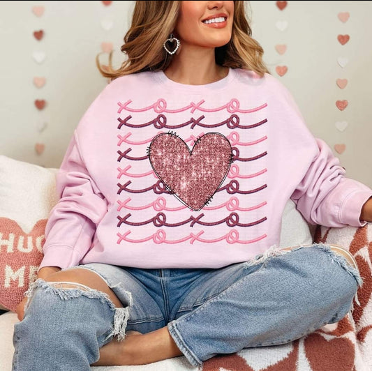 XOXO Stacked With Heart-SHIRT