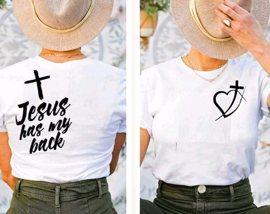 Jesus Has My Back Black-SHIRT