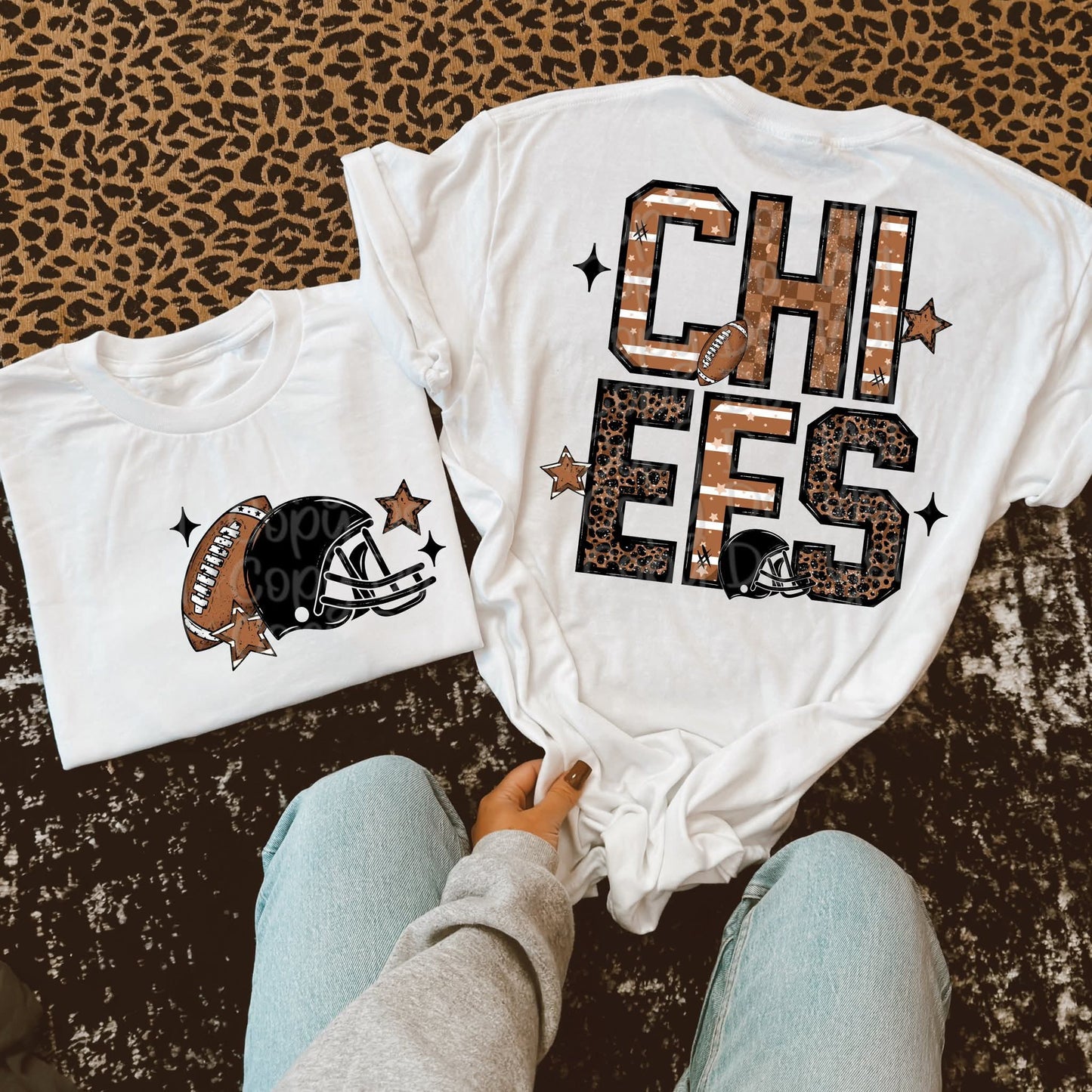 Brown Leopard Football Mascot Names *add any mascot wanted in the notes box at checkout- VDS.25
