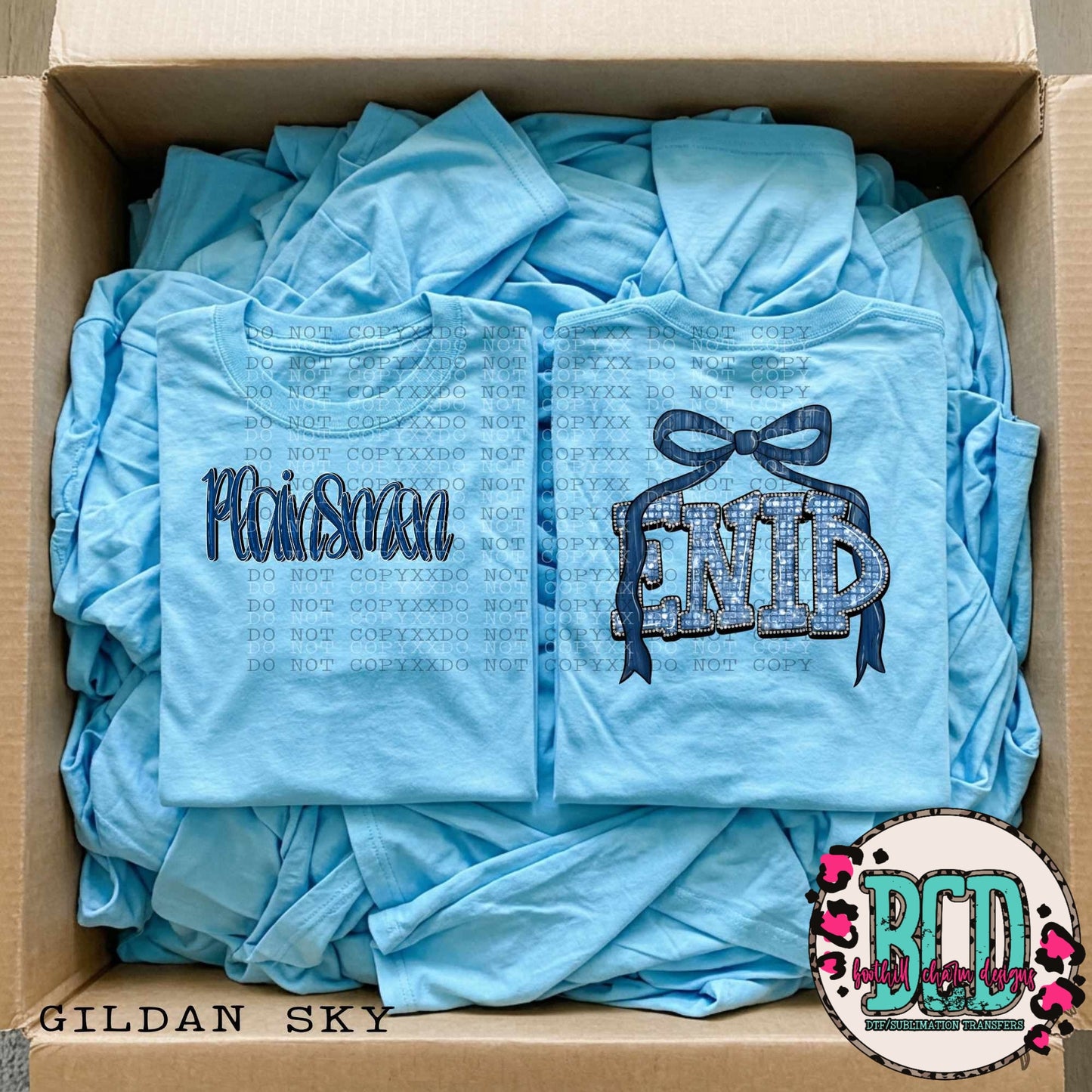 Enid Plainsmen Glitter & Bow - SHIRT  RP.2026  *Add shirt color and design wanted in note box