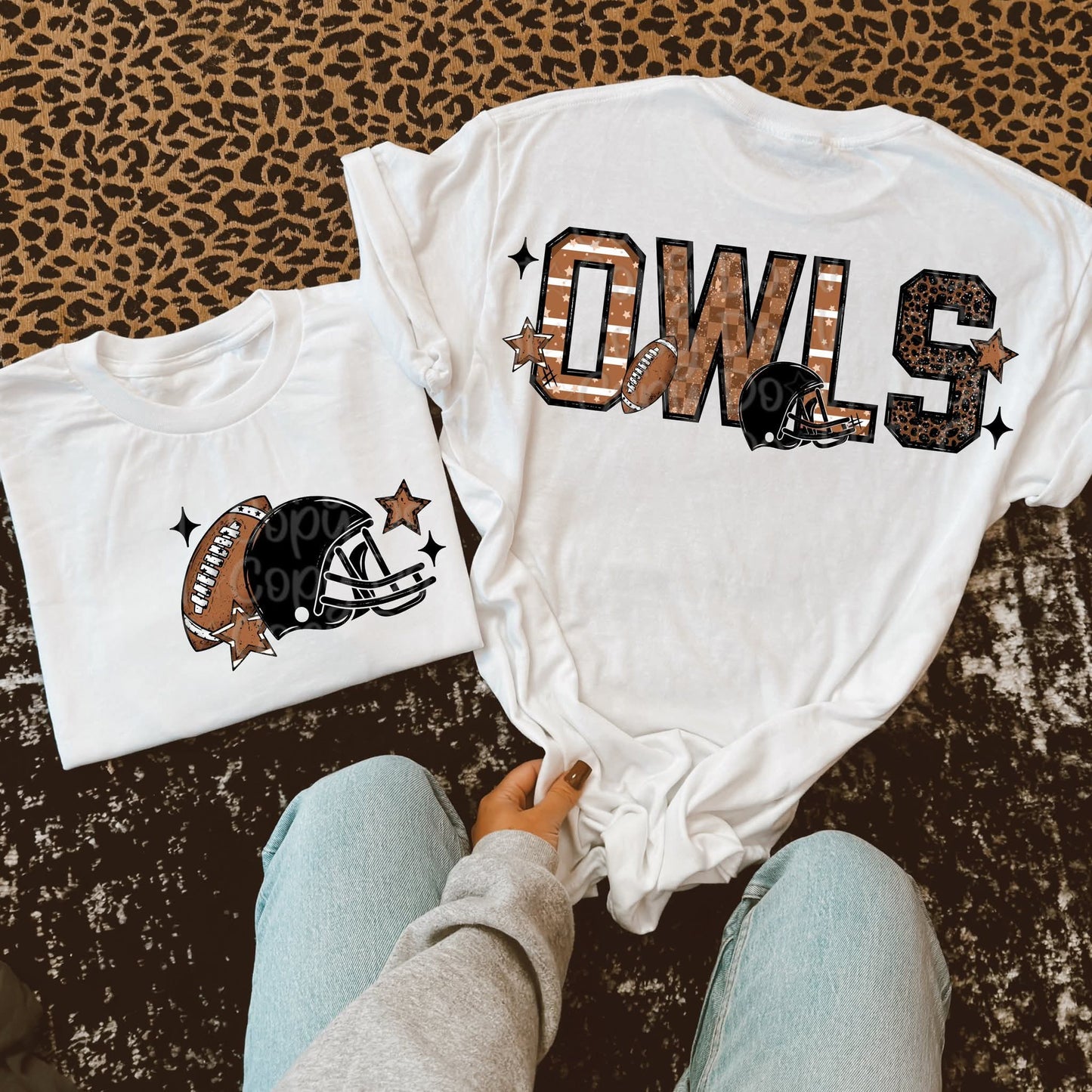 Brown Leopard Football Mascot Names *add any mascot wanted in the notes box at checkout- VDS.25