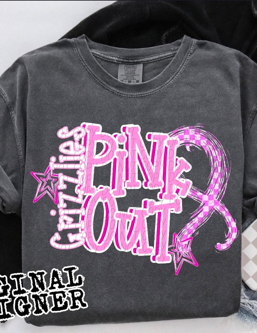 Grizzlies Pink Out - SHIRT  *add color of shirt you want in note box when checking out