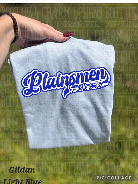 Plainsmen swoosh - Shirt *comment shirt color/brand in note box