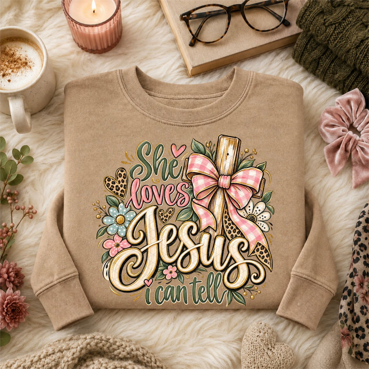 She Loves Jesus - SHIRT SDD26 *Add shirt color wanted in note box