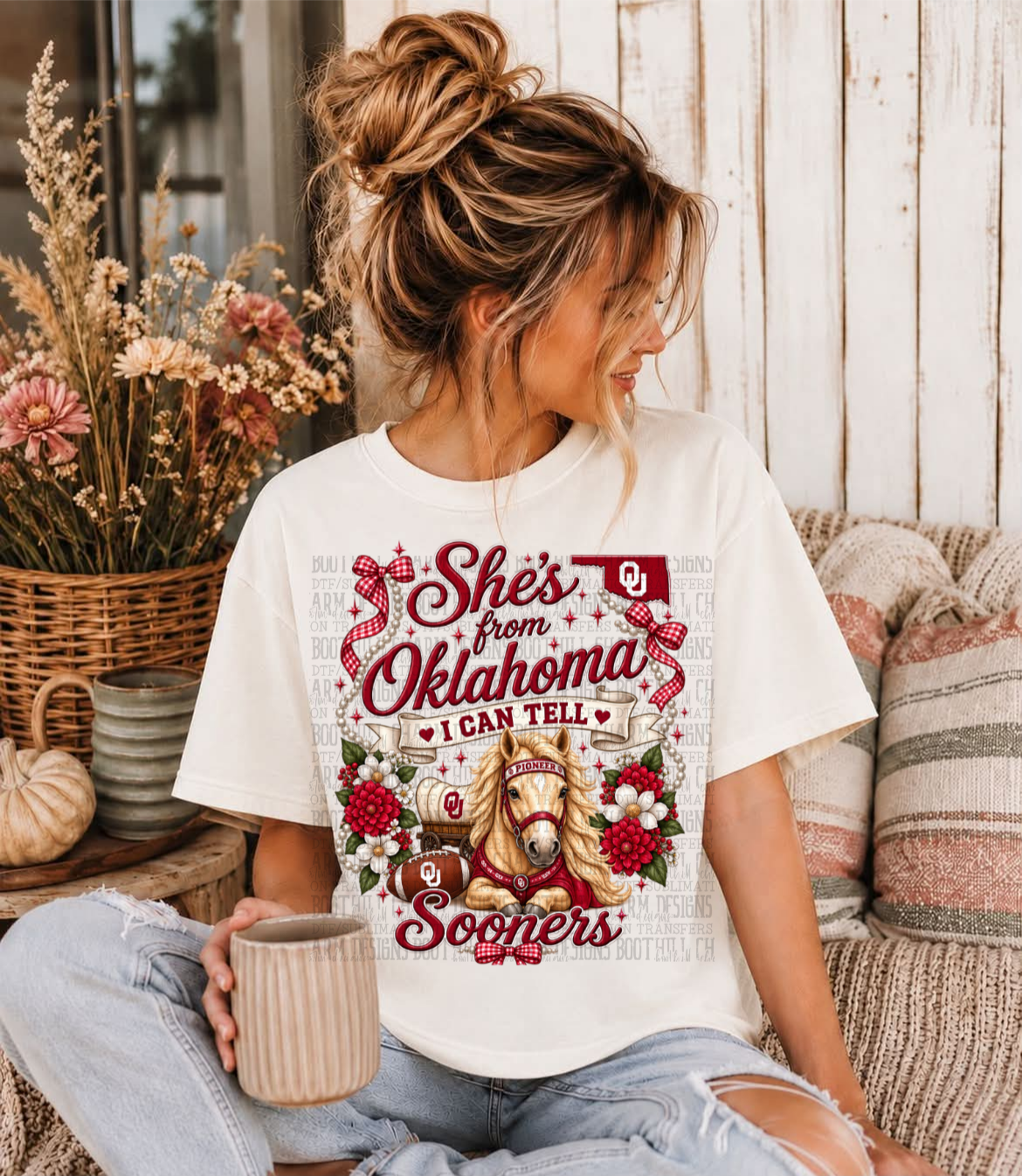 She's from Oklahoma - Shirt *comment shirt color in note box