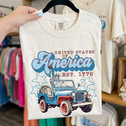 United States of America with Jeep - SHIRT PHDC.26
