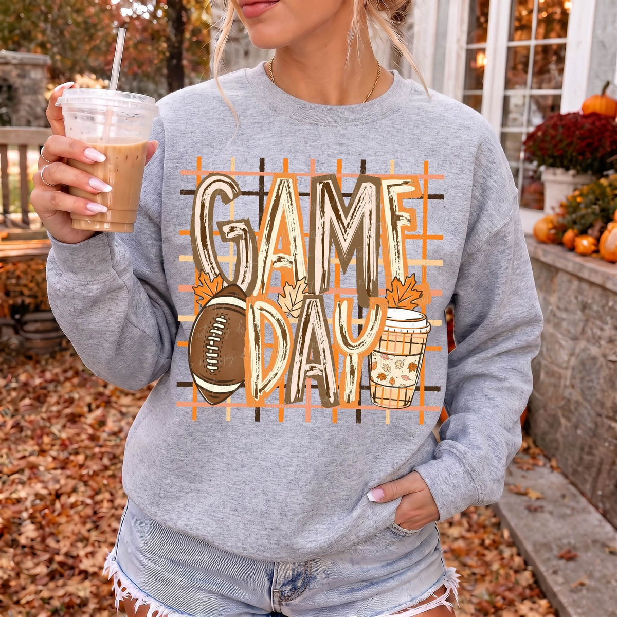 Game Day Football - SHIRT VD.26.  *add color of shirt you want in note box when checking out