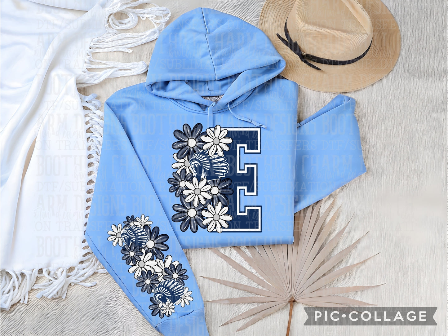 Enid High School Plainsmen Floral - Shirt *comment shirt color in note box