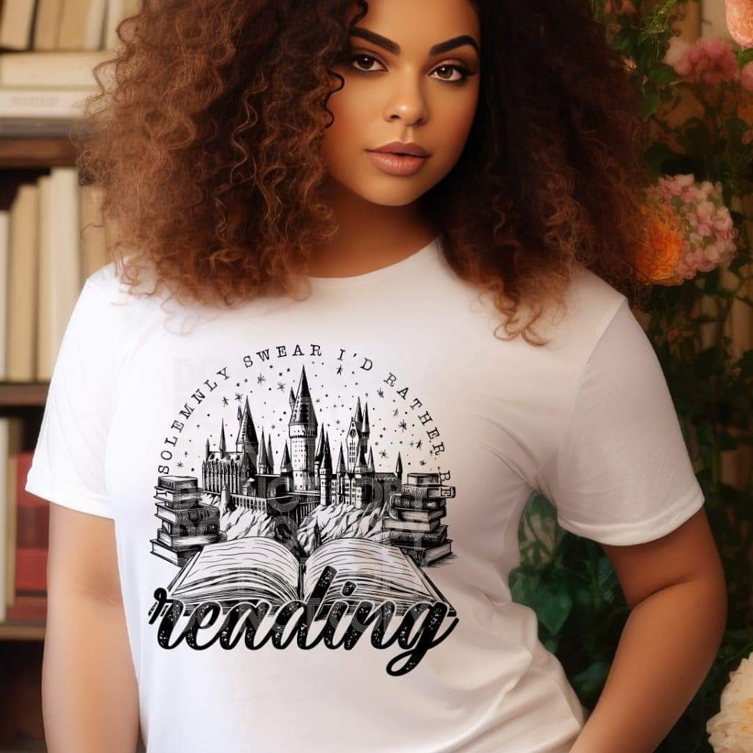 I Solemnly Swear I'd Rather Be Reading-SHIRT