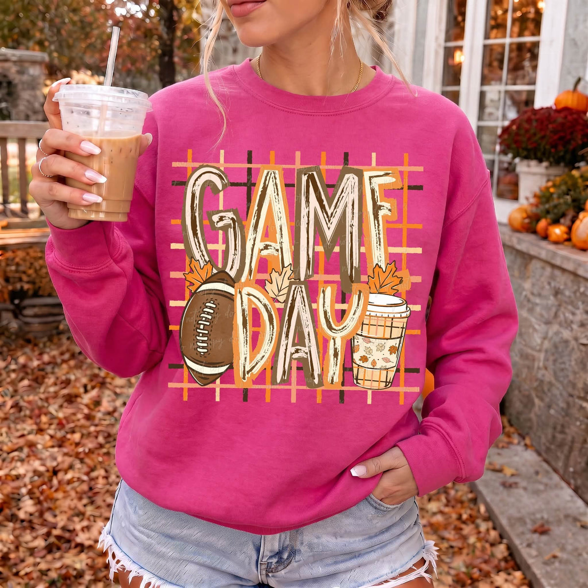 Game Day Football - SHIRT VD.26.  *add color of shirt you want in note box when checking out