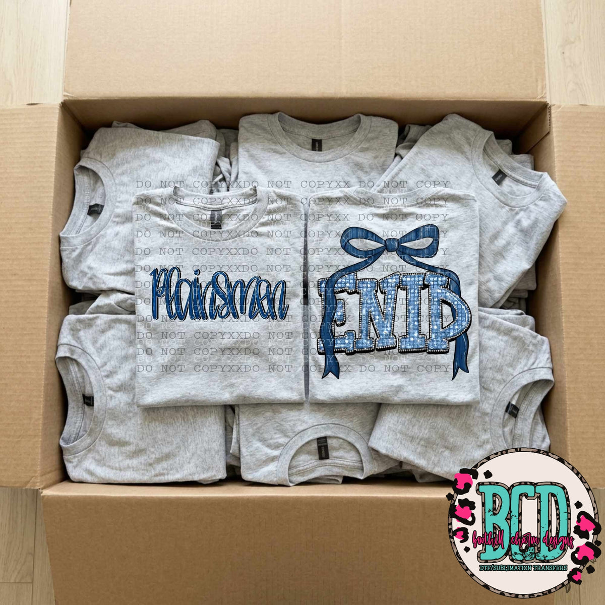 Enid Plainsmen Glitter & Bow - SHIRT  RP.2026  *Add shirt color and design wanted in note box