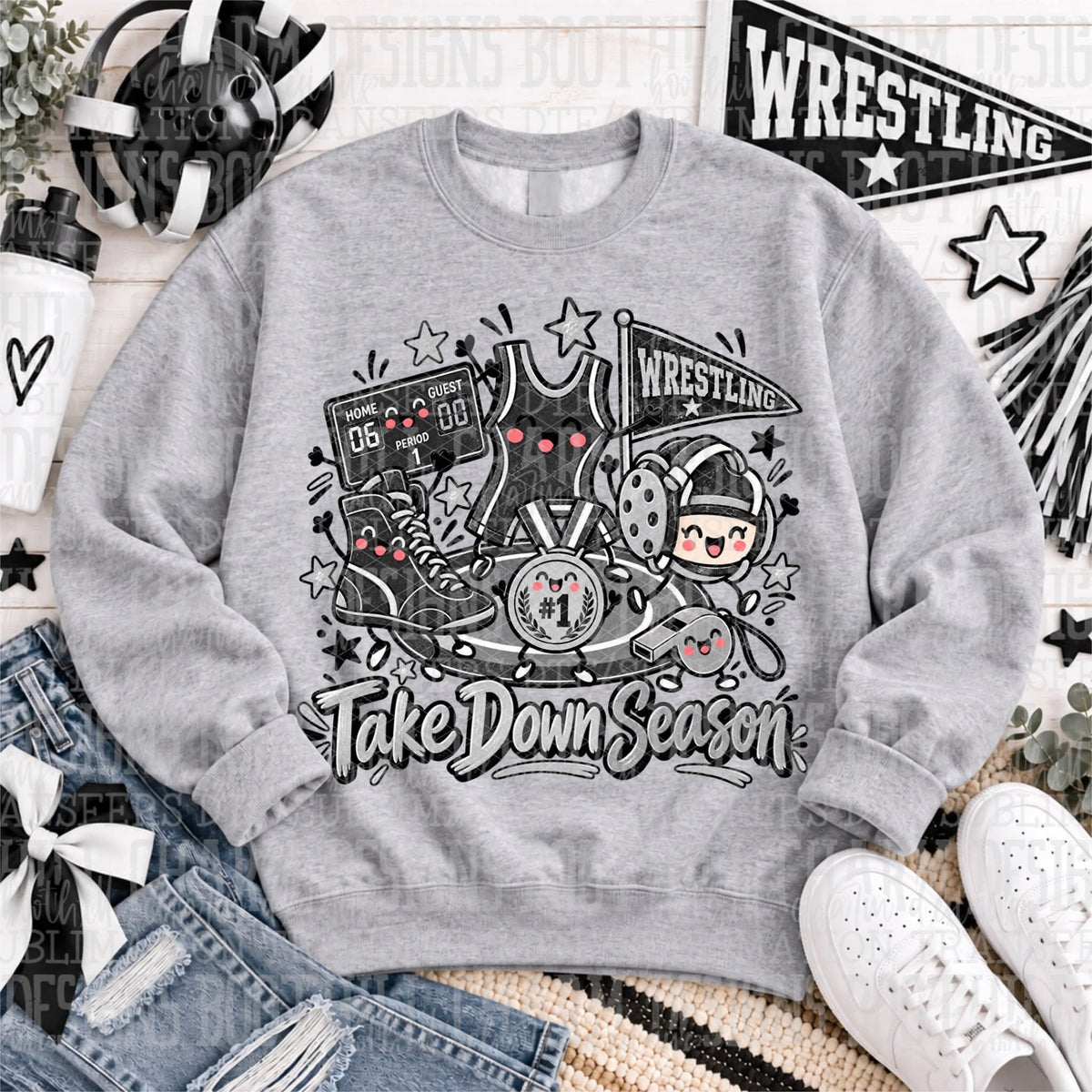 Wrestling Take Down Season - SHIRT SDD.26 *add shirt color in note section