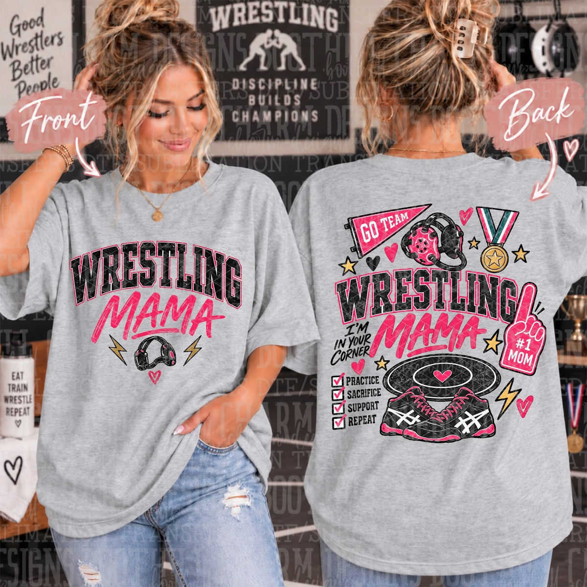 Wrestling Mama - SHIRT SDD.26 *add shirt/team color in note section